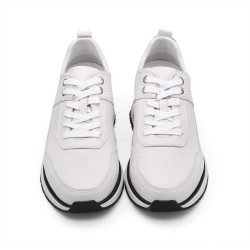 Faretti Shoes – zapatos con alzas blancos