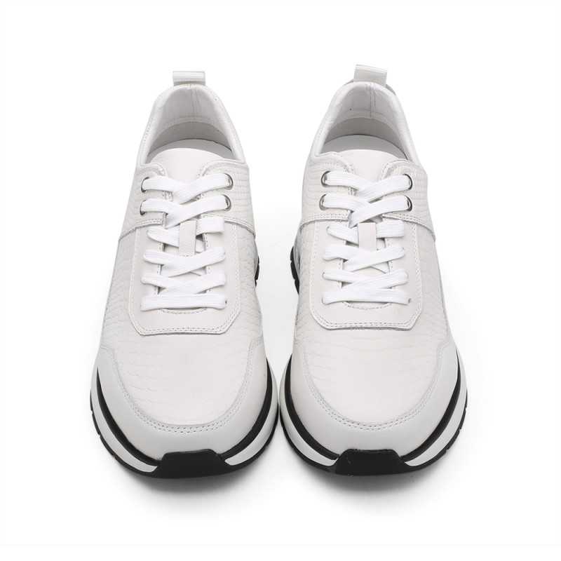 Faretti Shoes – zapatos con alzas blancos