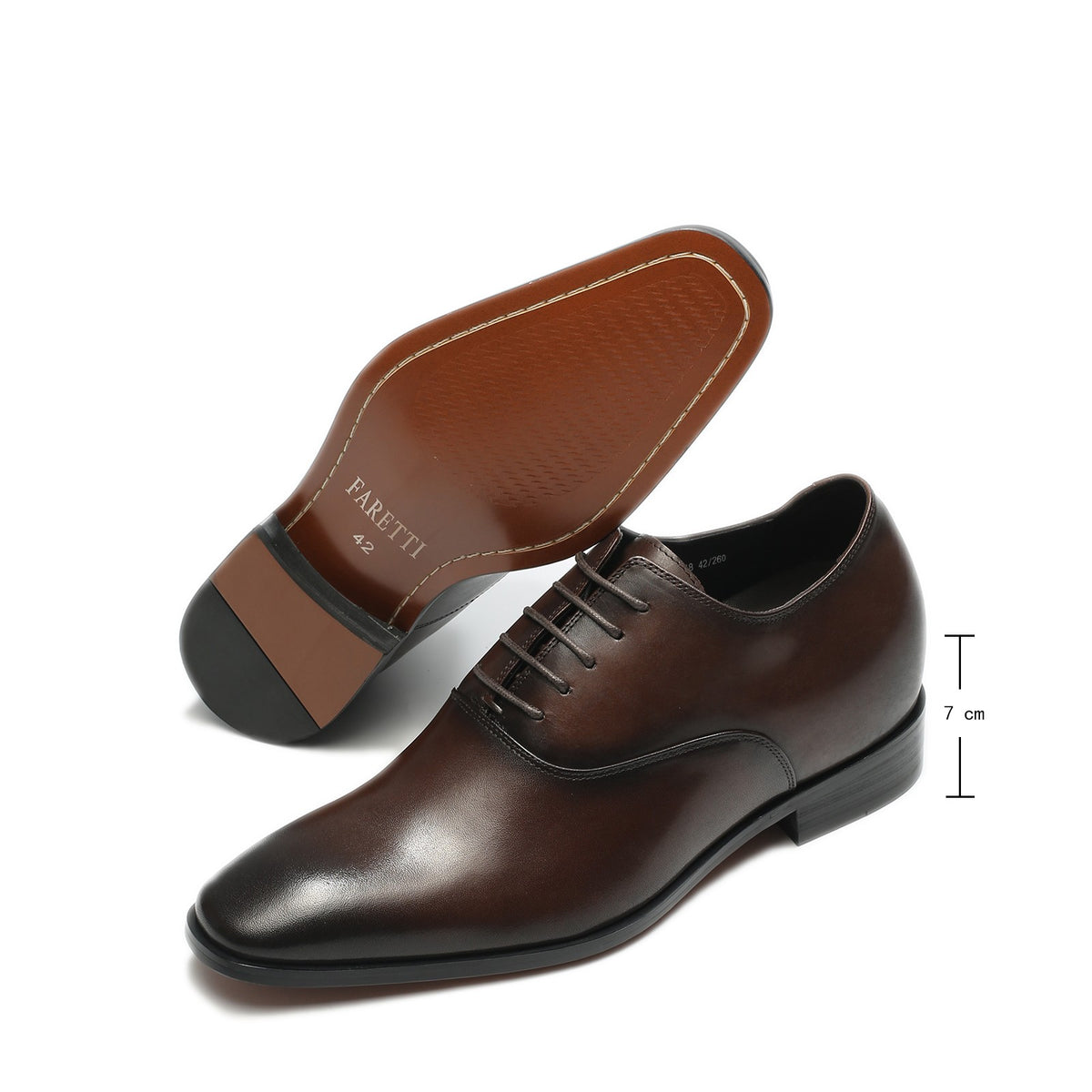 BUTY PODWYŻSZAJĄCE PAOLO +7 CM